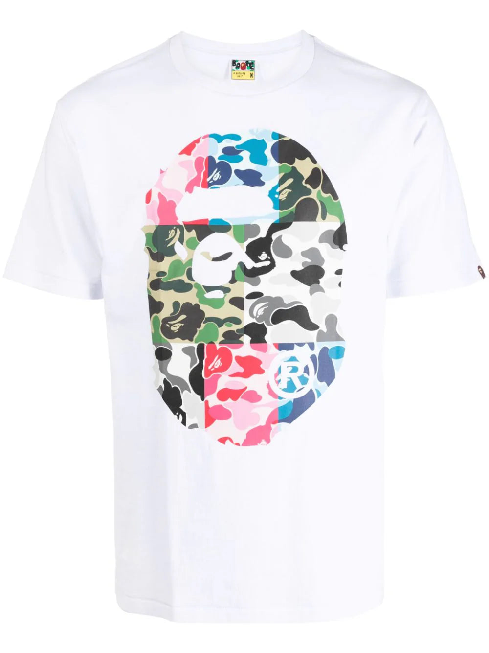 A BATHING APE® playera ABC Camo Crazy Big Ape Head