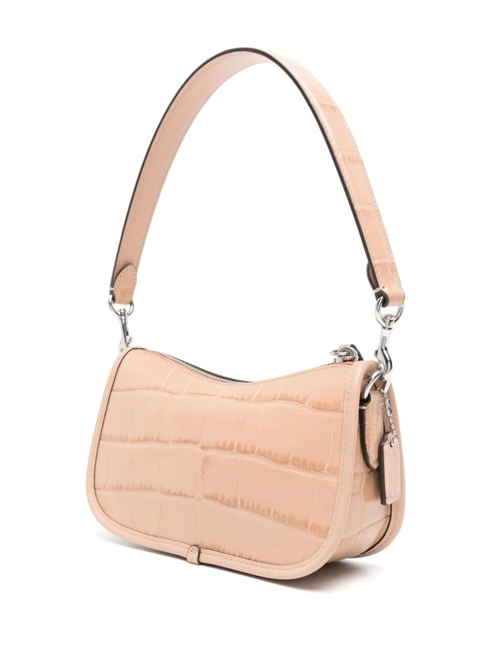 Coach bolsa de hombro Swinger 20 con efecto de piel de cocodrilo