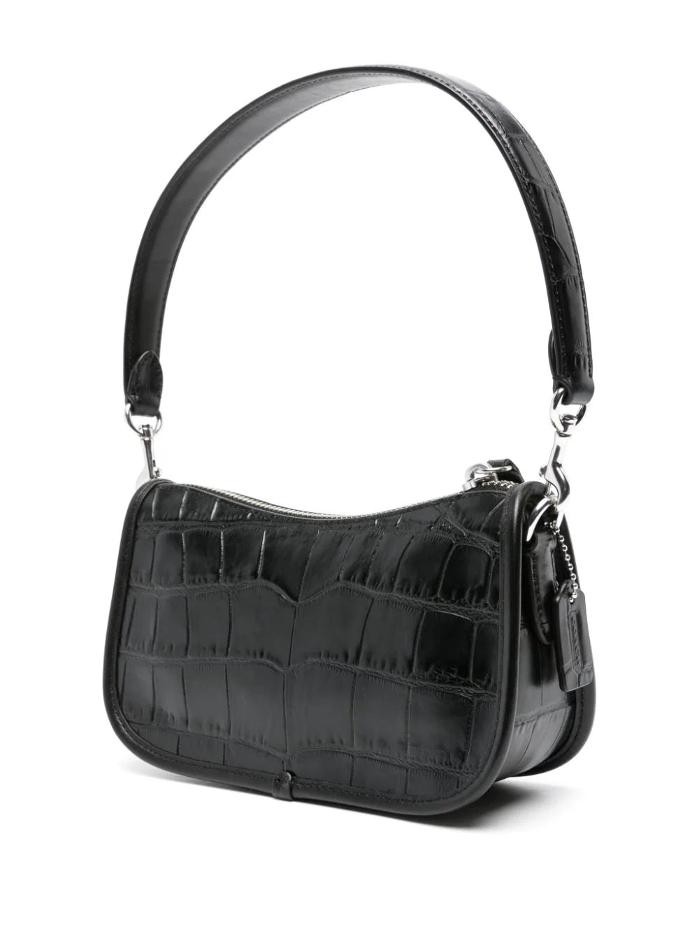 Coach bolsa de hombro Swinger con efecto de piel de cocodrilo en relieve