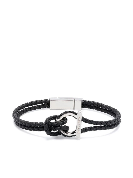 Ferragamo pulsera Gancini trenzada