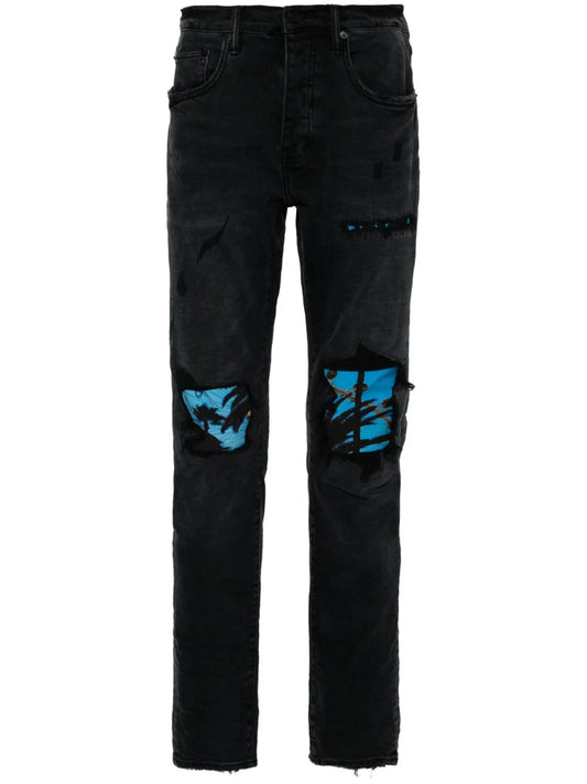 Purple Brand jeans slim de tiro bajo de Purple Brand x Blue Sky