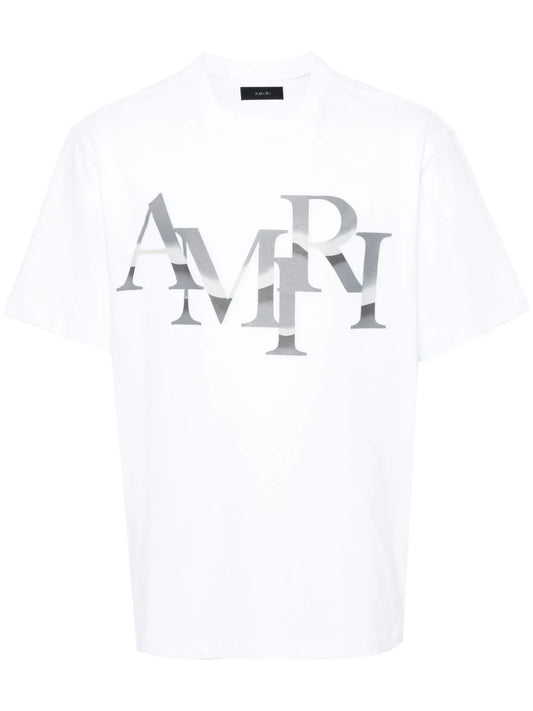 Playera AMIRI Staggered Chrome