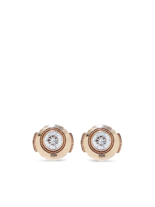 Cartier aretes en oro rosa de 18kt con diamantes 1990-2000