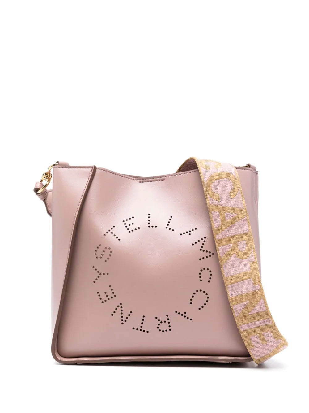 Stella McCartney bolsa de hombro con logo de perforaciones