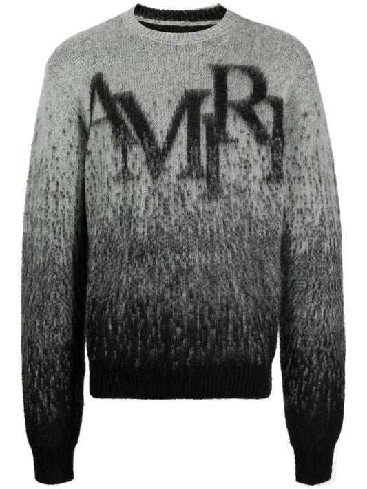 Hoodie AMIRI crew-neck intarsia-knit logo jumper