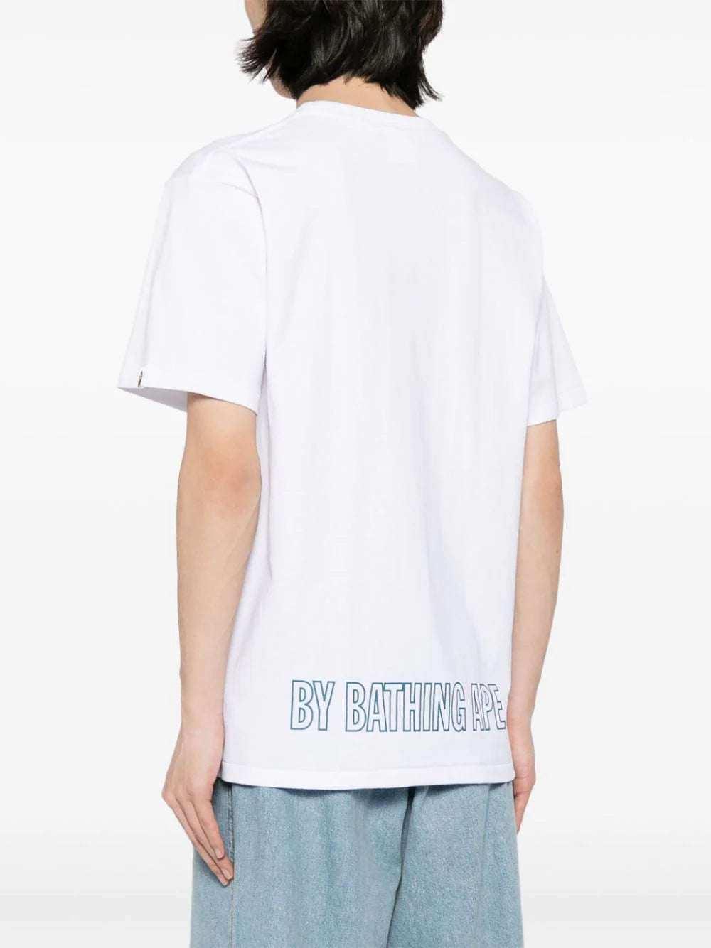 A BATHING APE® playera Line Ape Face