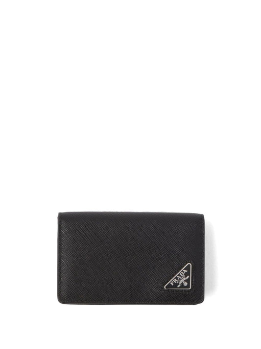 Prada tarjetero Saffiano con logo triangular