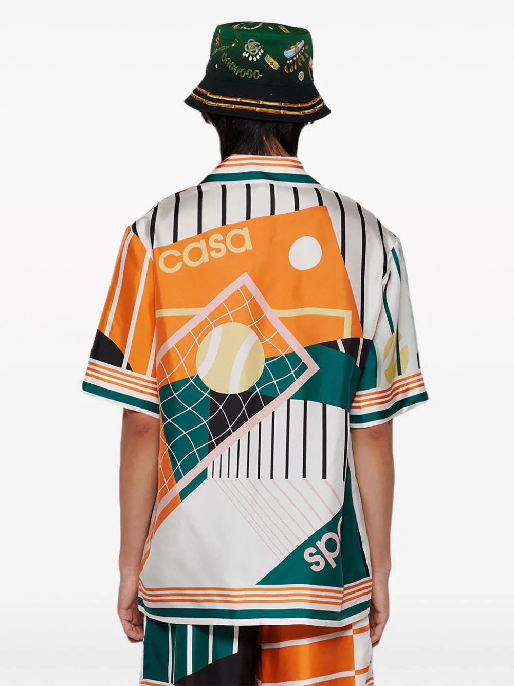 Casablanca camisa de seda Court Abstrait