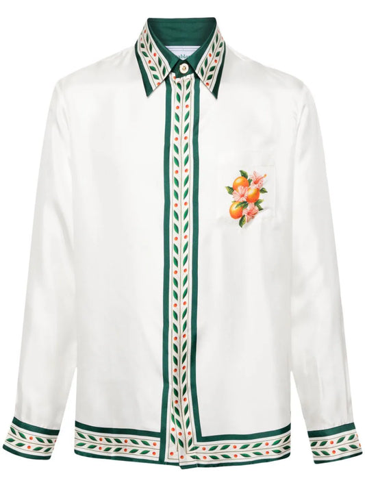 Casablanca camisa Oranges En Fleur