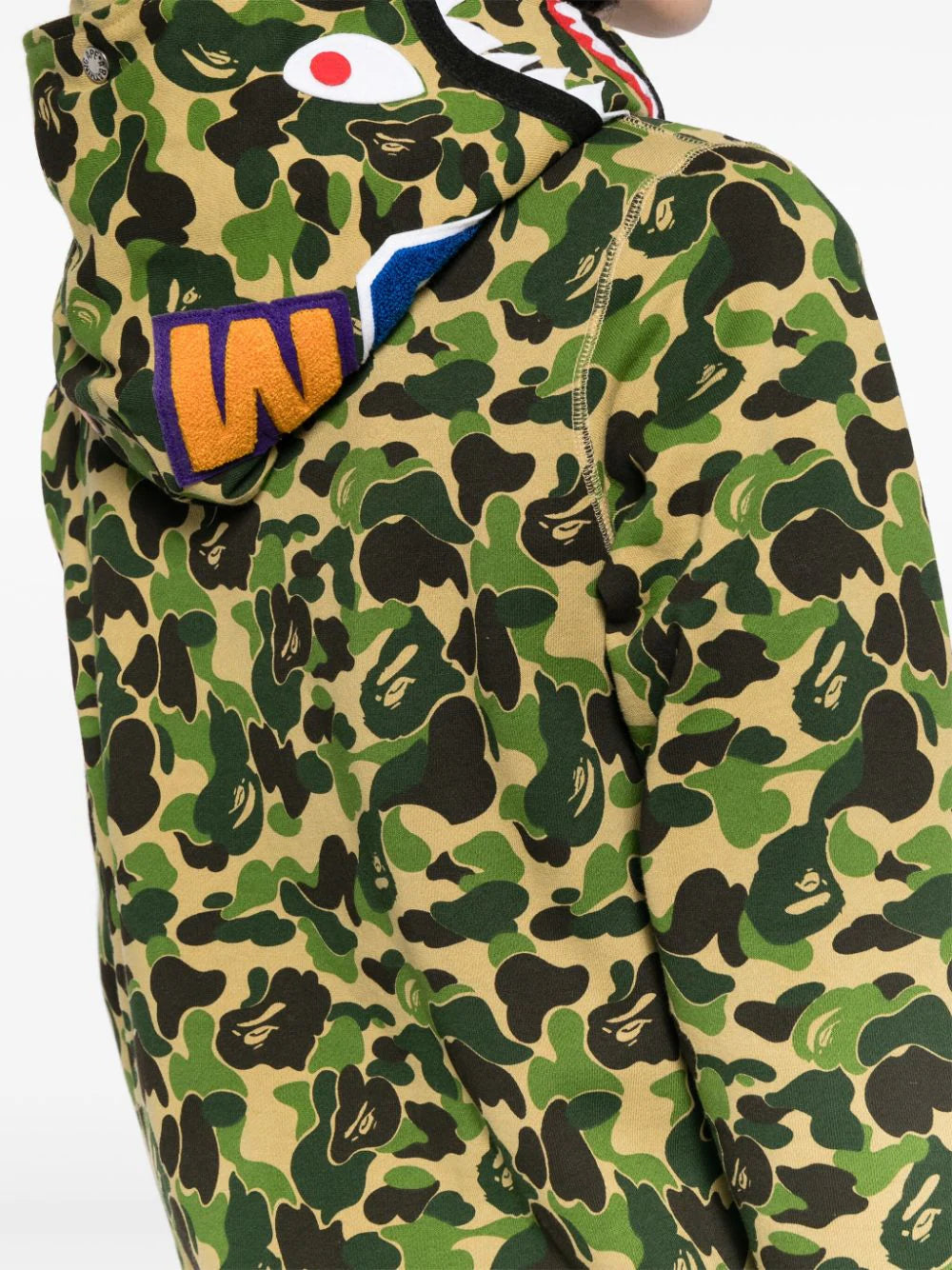 A BATHING APE® hoodie con motivo militar