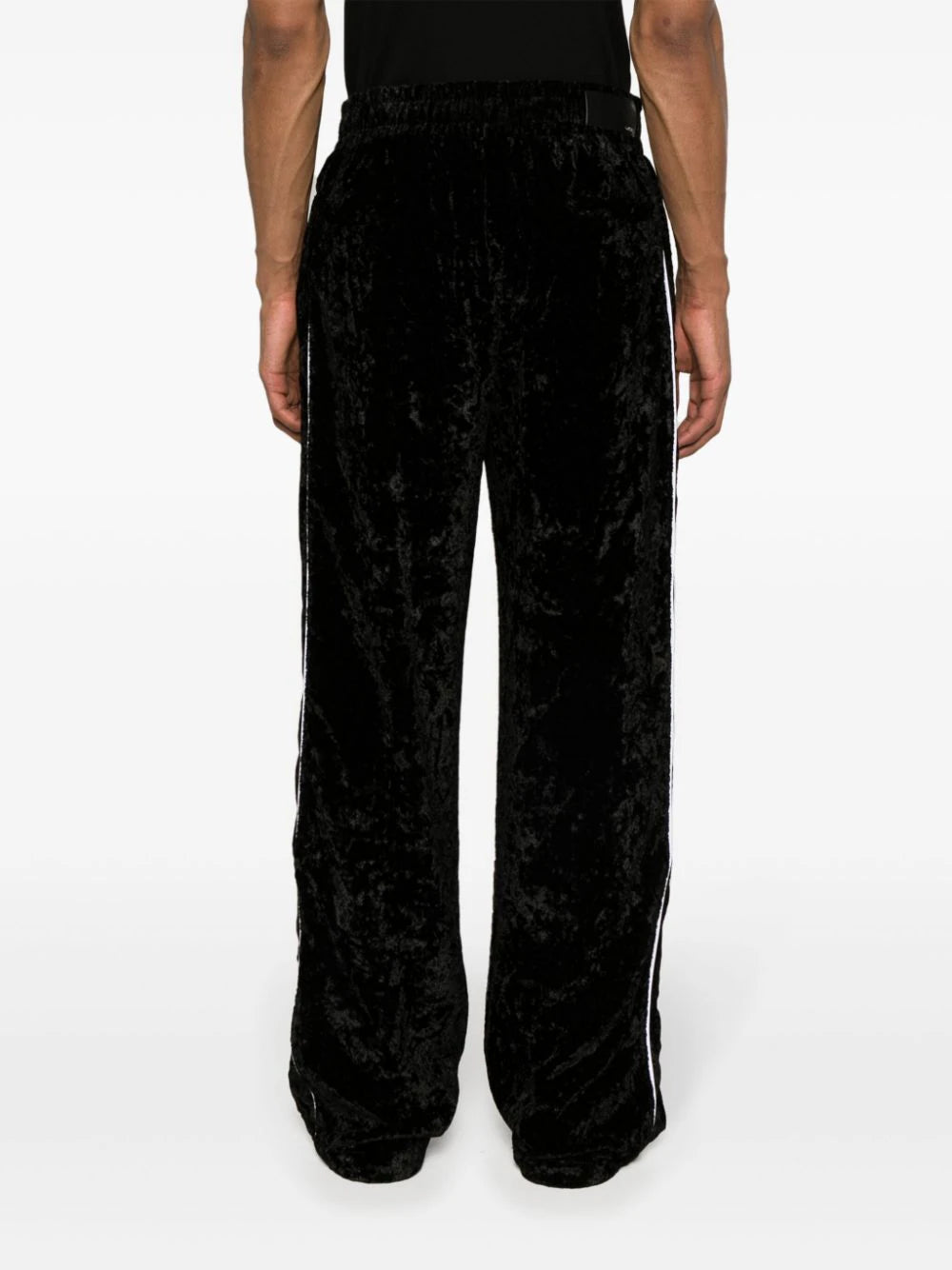 AMIRI pants de terciopelo con diseño fruncido