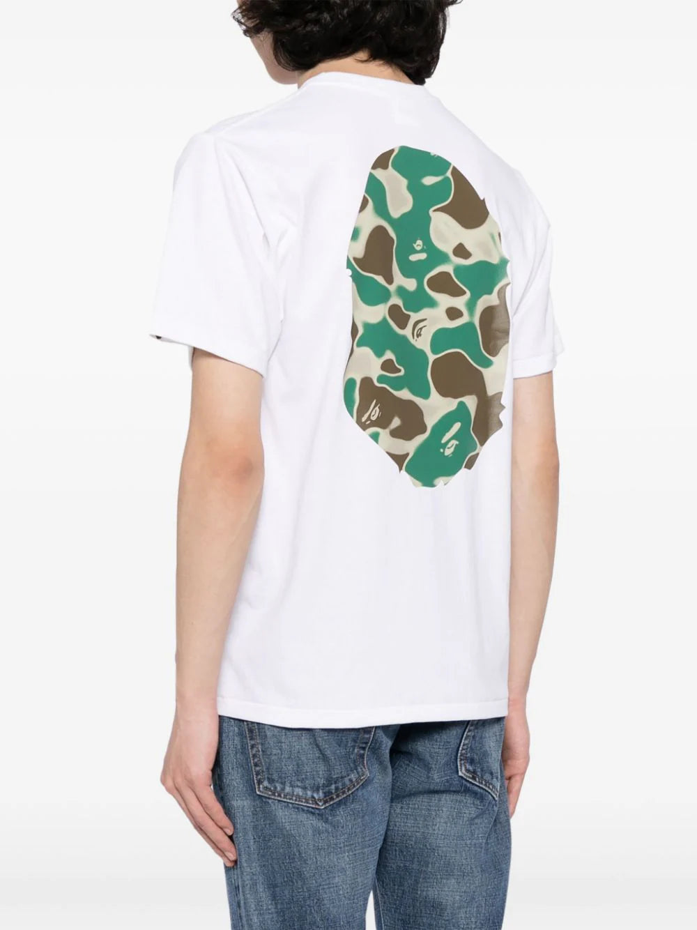 A BATHING APE® playera con estampado Liquid Camo Big Ape