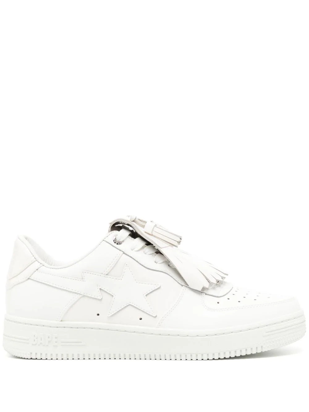 A BATHING APE® tenis capitonados con borla