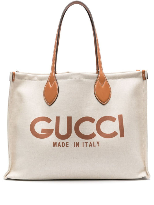 Gucci tote con logo estampado