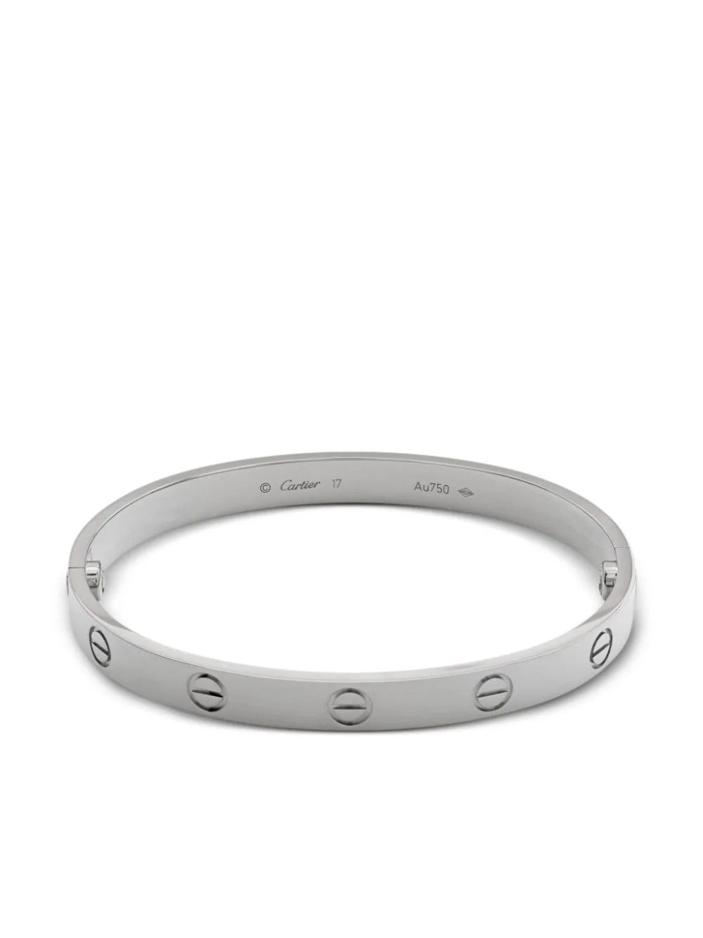 Cartier pulsera Love en oro blanco de 18kt