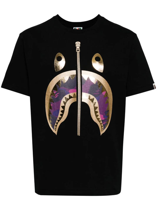 A BATHING APE® playera con tiburón estampado