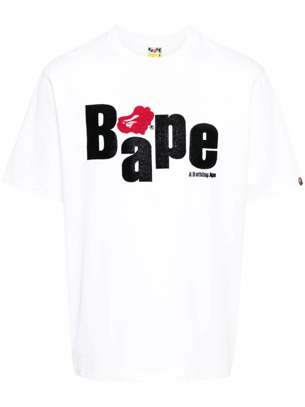 A BATHING APE® playera con logo estampado