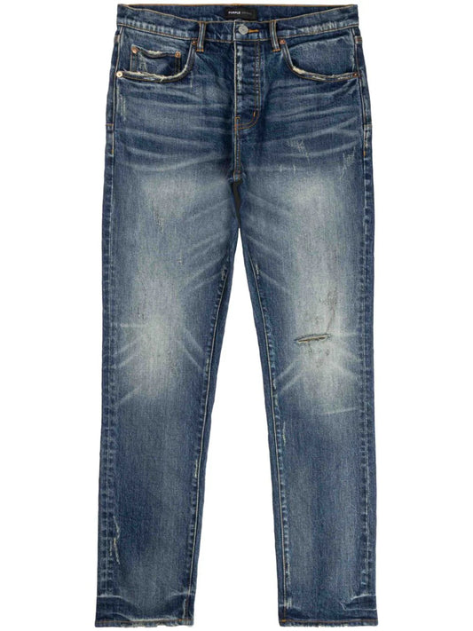 Purple Brand jeans slim con efecto envejecido