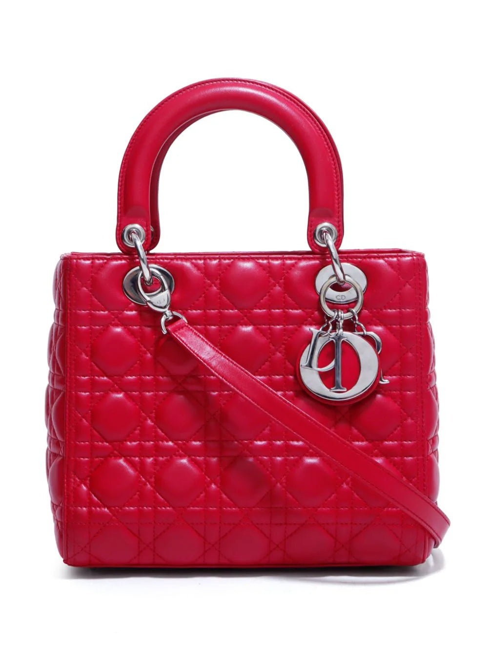 Christian Dior bolsa de mano Cannage Lady Dior