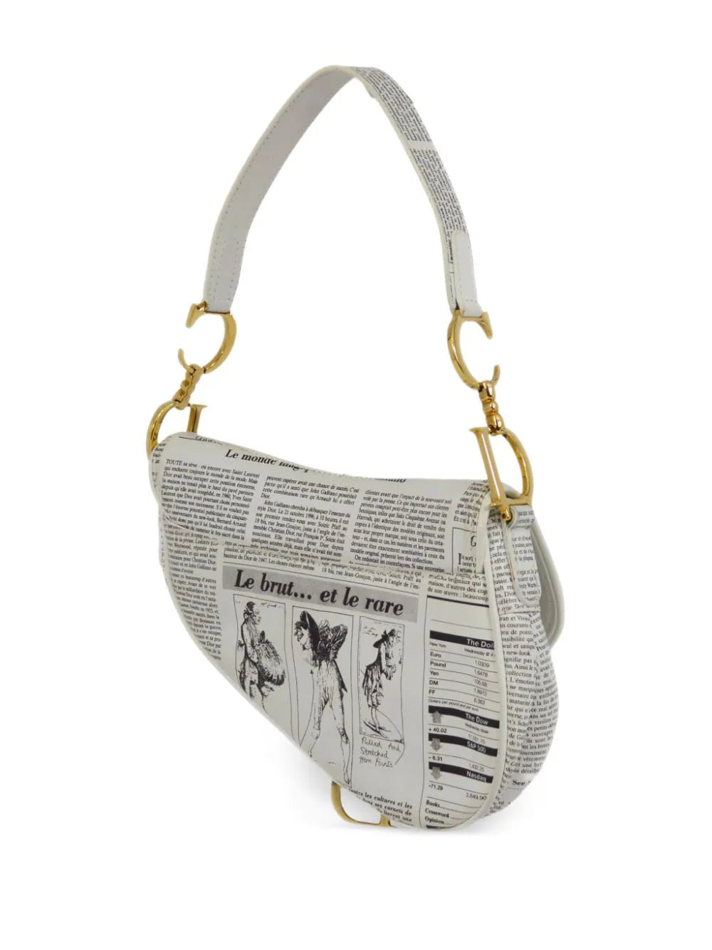 Christian Dior bolsa saddle Newspaper pequeña 2000