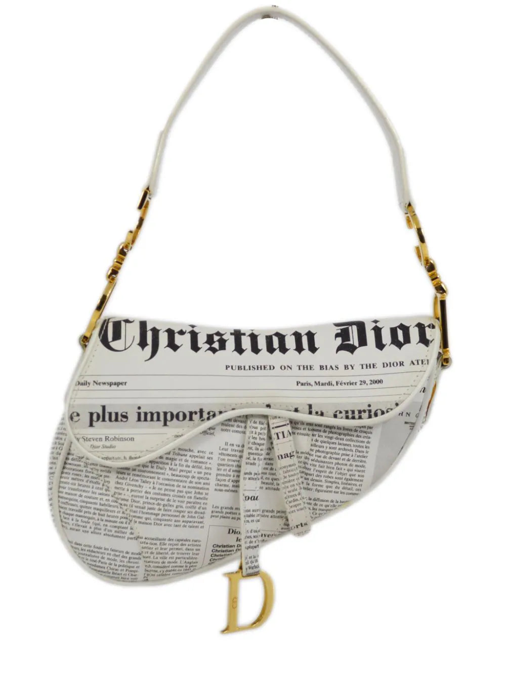 Christian Dior bolsa saddle Newspaper pequeña 2000