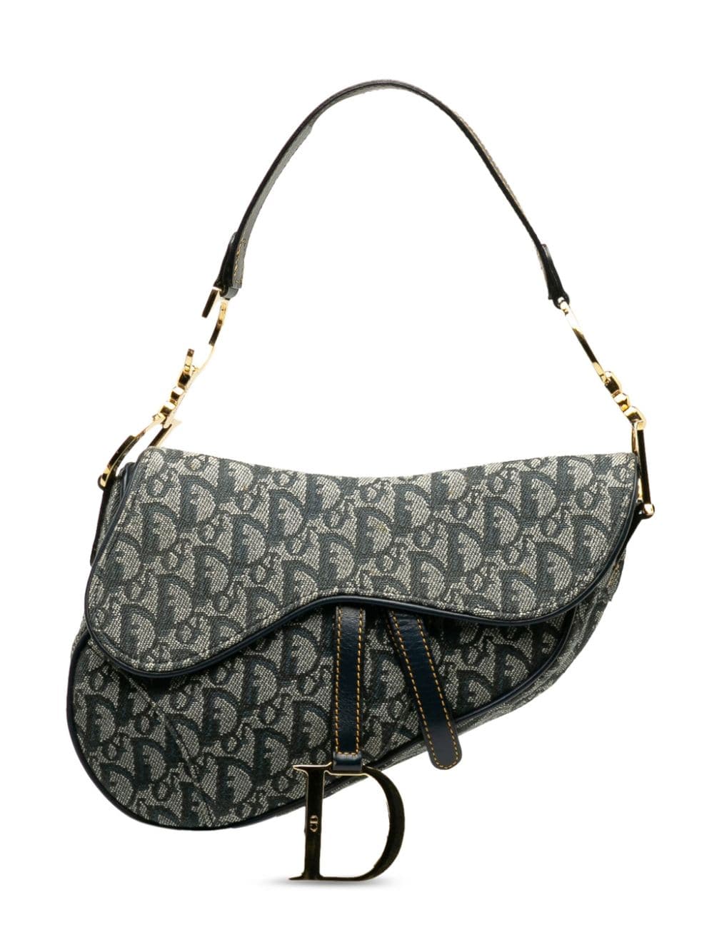 Christian Dior bolsa Oblique Saddle mediana 2000