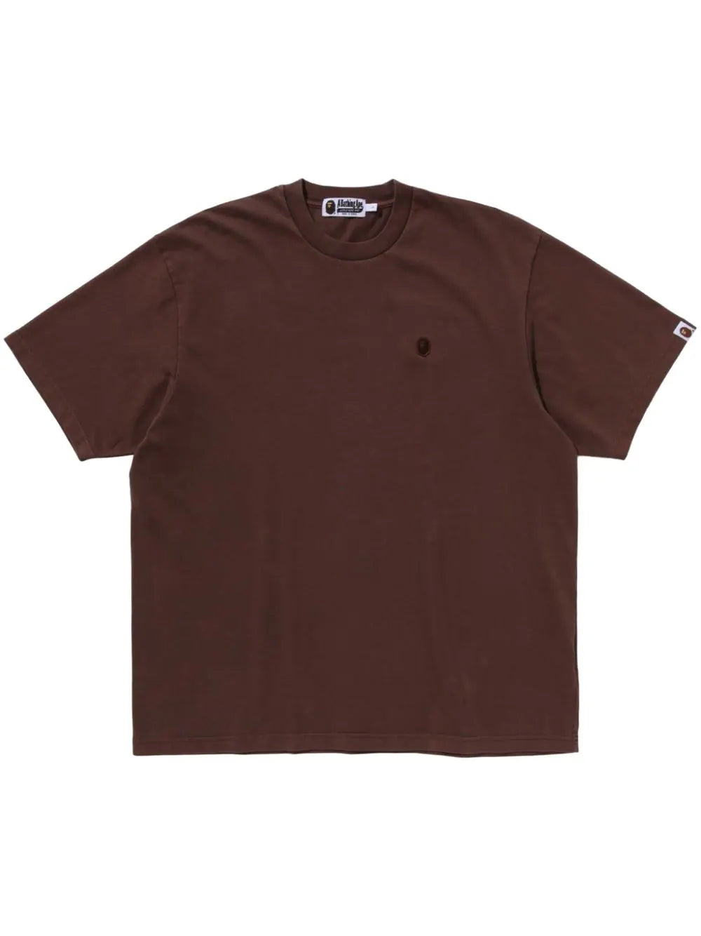 A BATHING APE® playera con aplique Ape Head