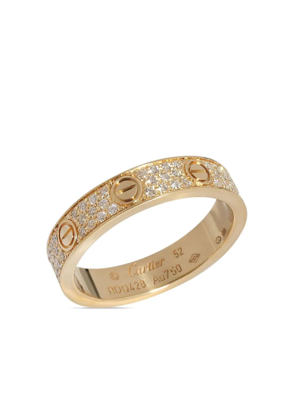 Cartier anillo Love en oro amarillo de 18kt con diamantes