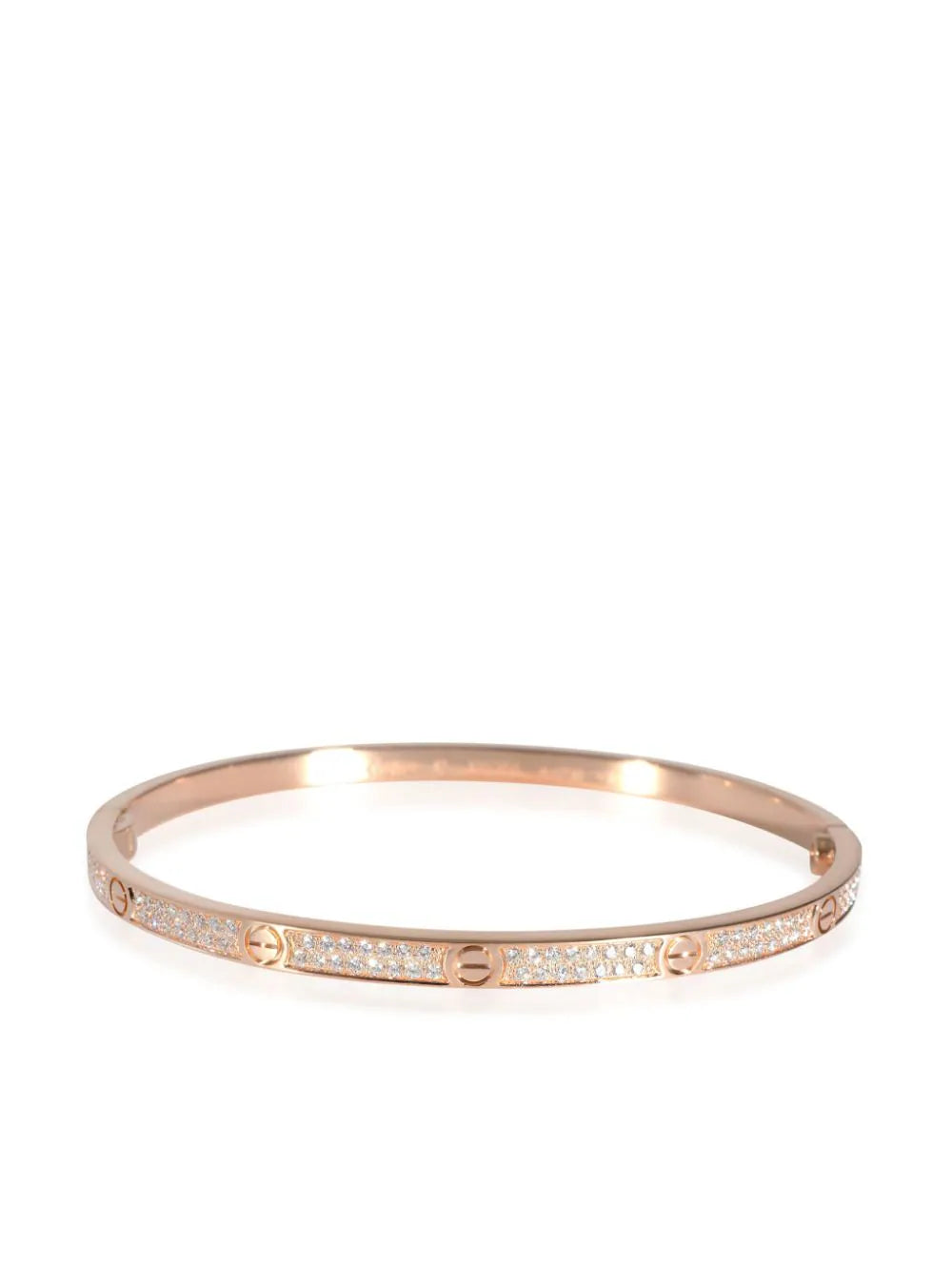 Cartier pulsera Love en oro rosa de 18kt con diamantes