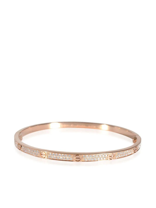 Cartier pulsera Love en oro rosa de 18kt con diamantes