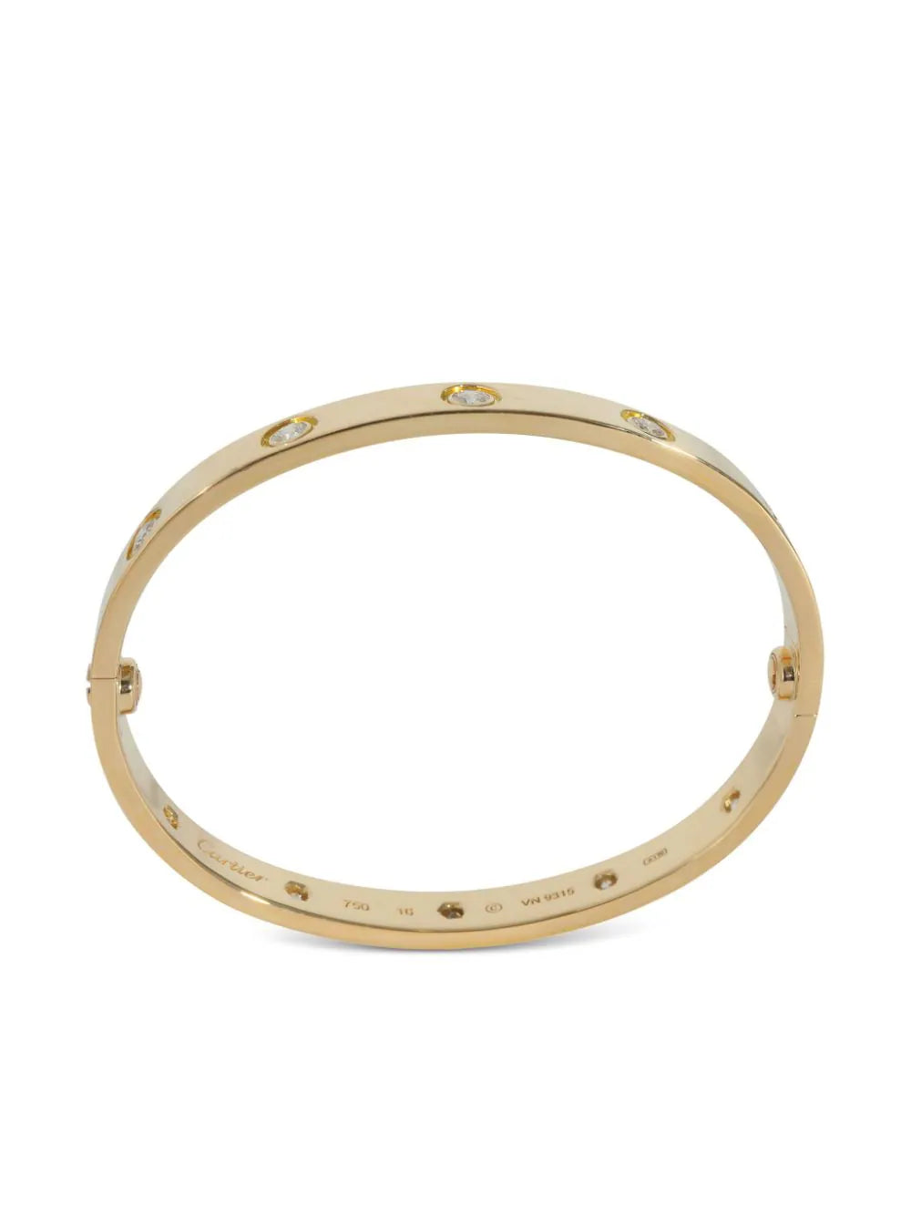 Cartier pulsera Love en oro amarillo de 18kt con diamantes