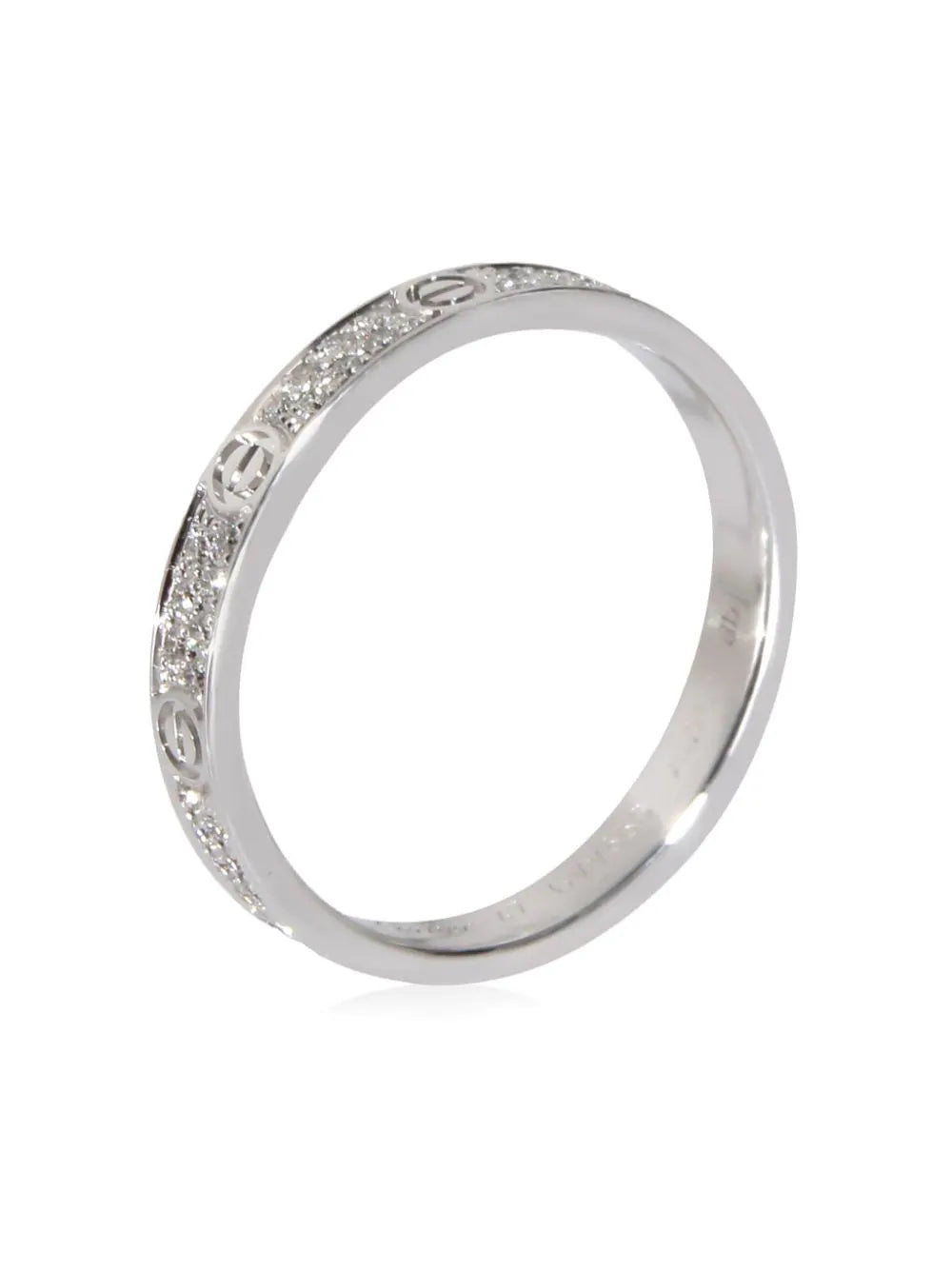 Cartier anillo Love en oro blanco de 18kt con diamantes