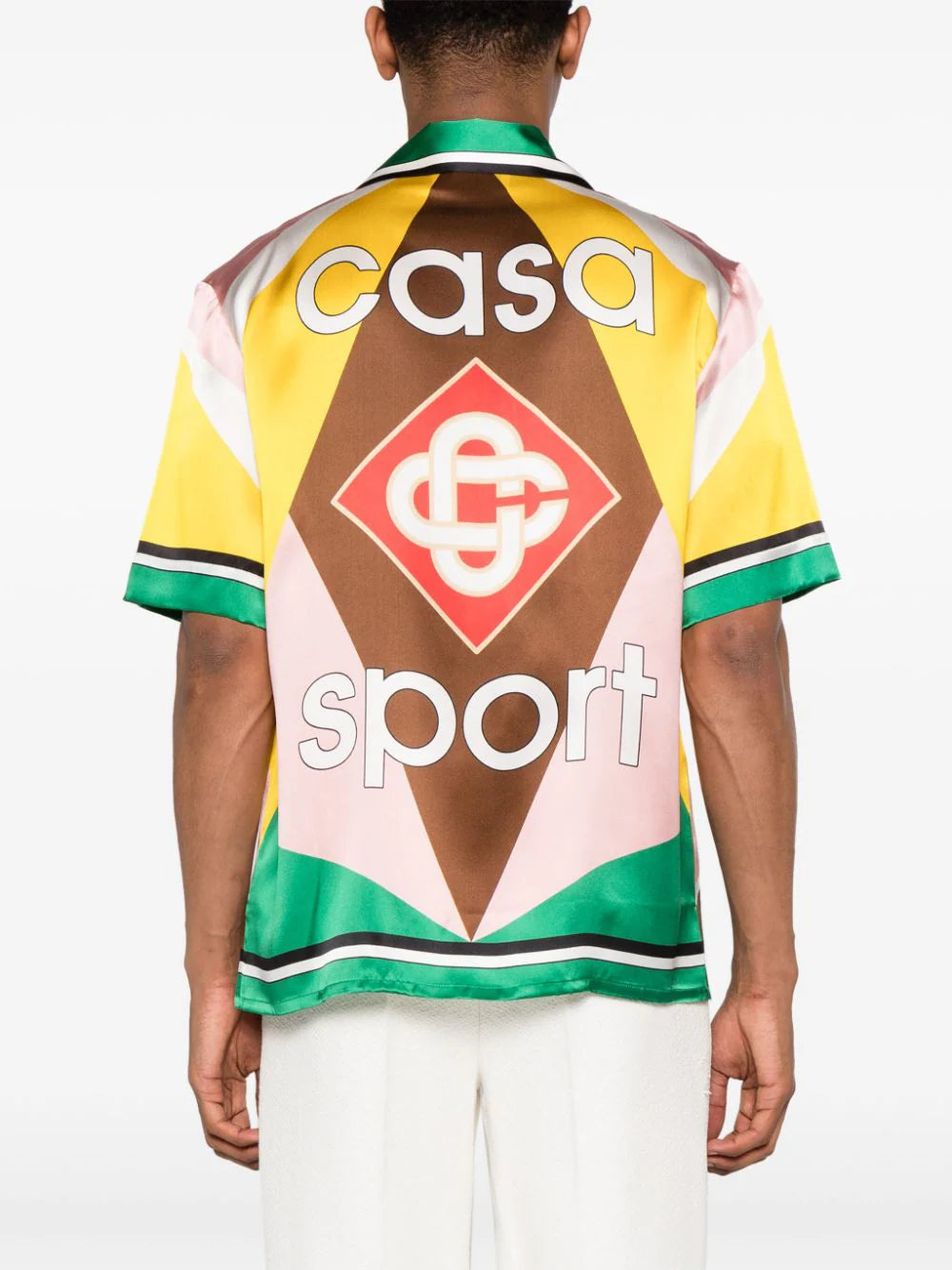 Casablanca camisa de seda Casa Sport