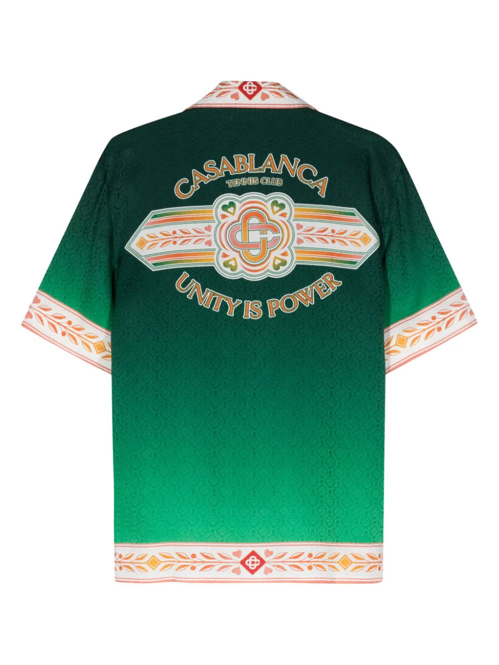 Casablanca camisa de seda Unity Is Power