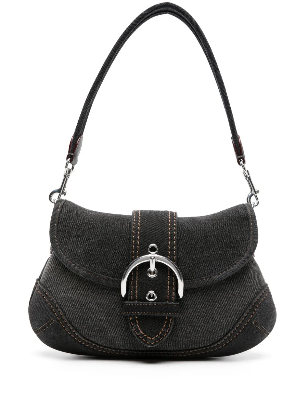 Coach bolsa de hombro de mezclilla Soho Flap