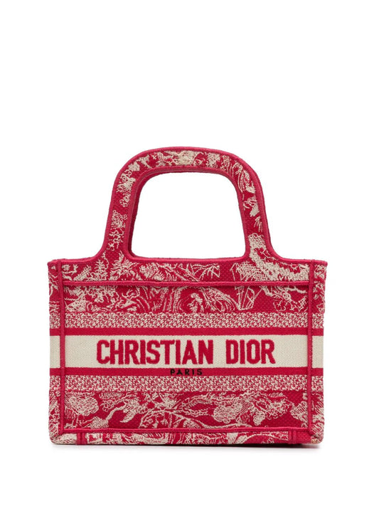 Christian Dior 2021 Mini Embroidered Book tote bag