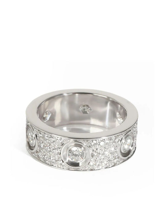 Cartier anillo Love en oro blanco de 18kt con diamantes