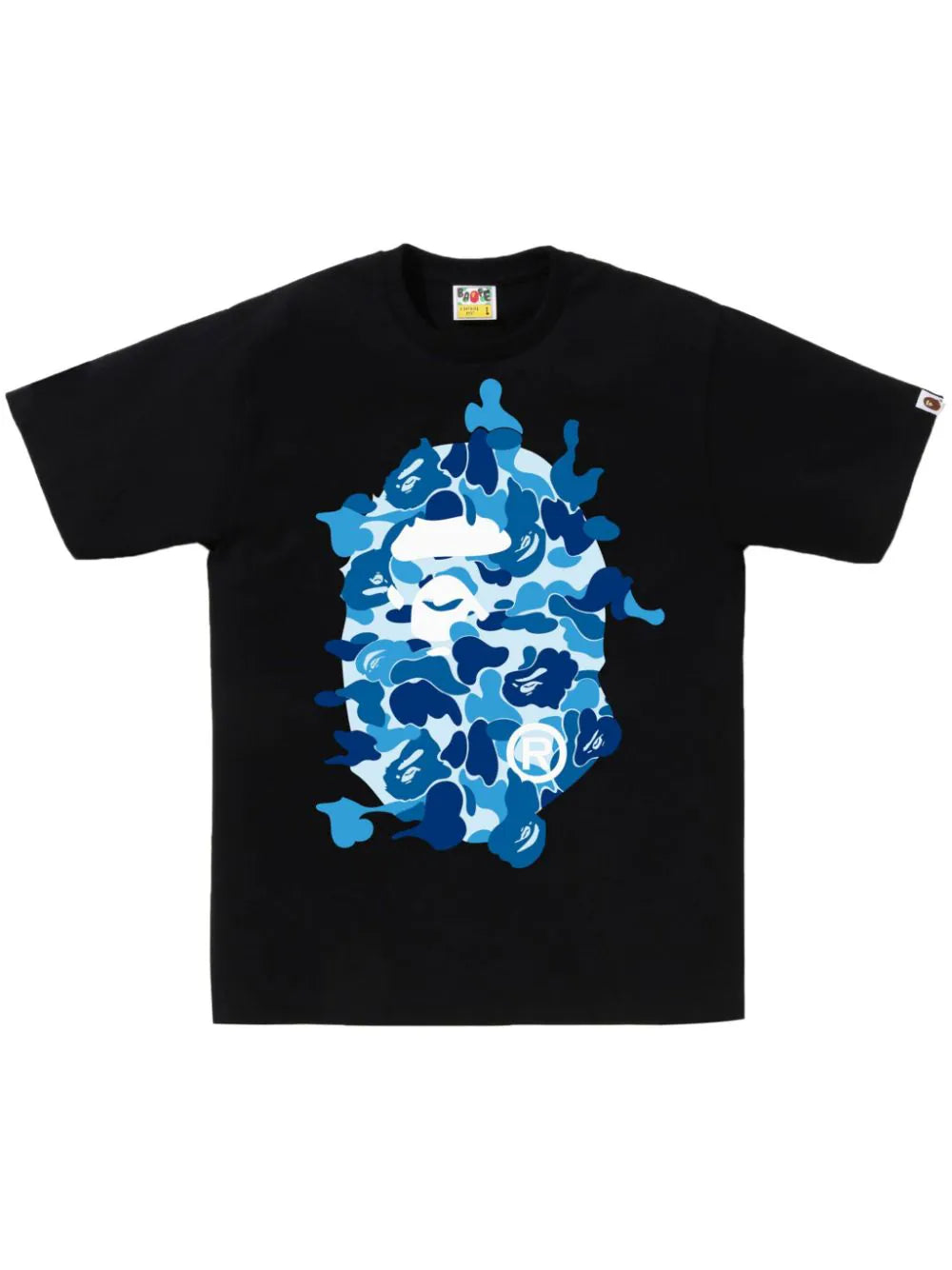 A BATHING APE® playera con logo estampado