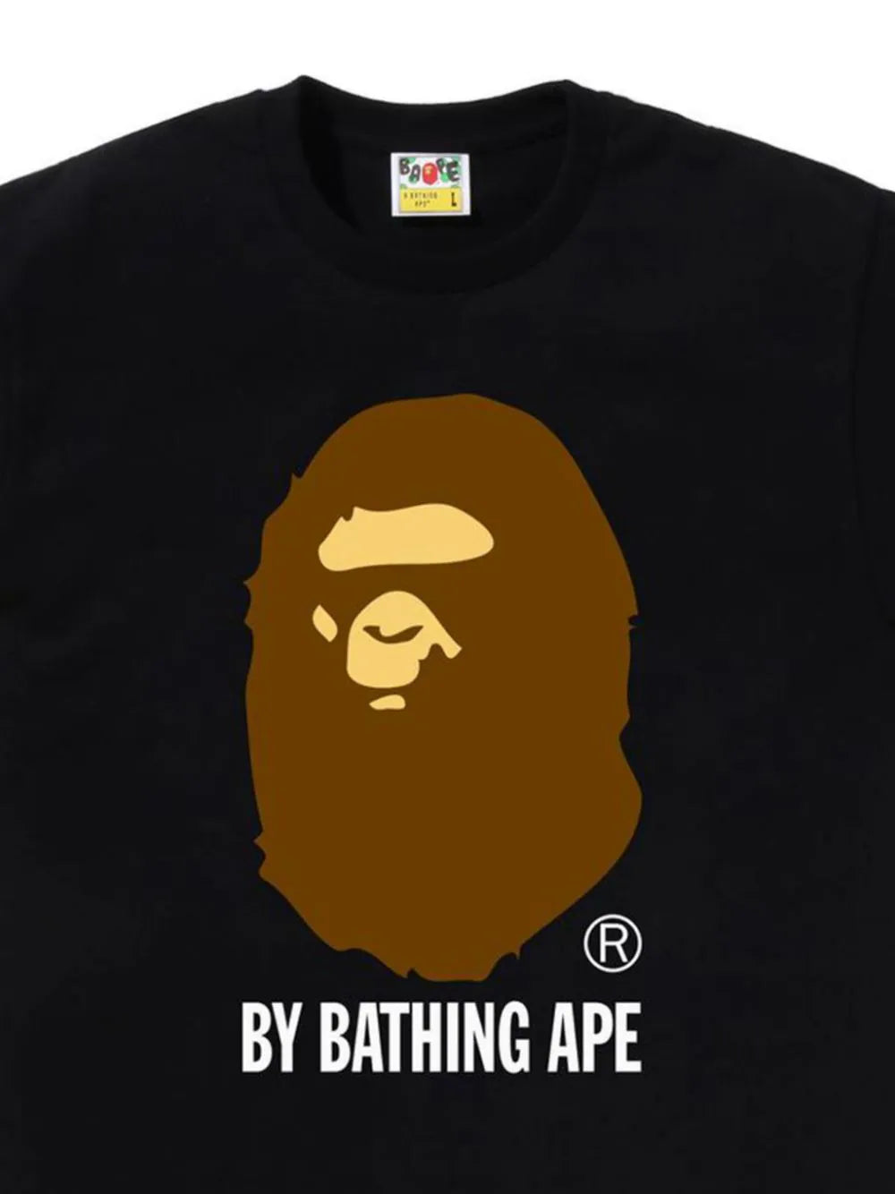 A BATHING APE® playera con logo estampado