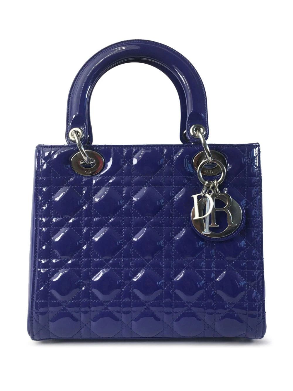 Christian Dior 2015 Medium Patent Cannage Lady satchel