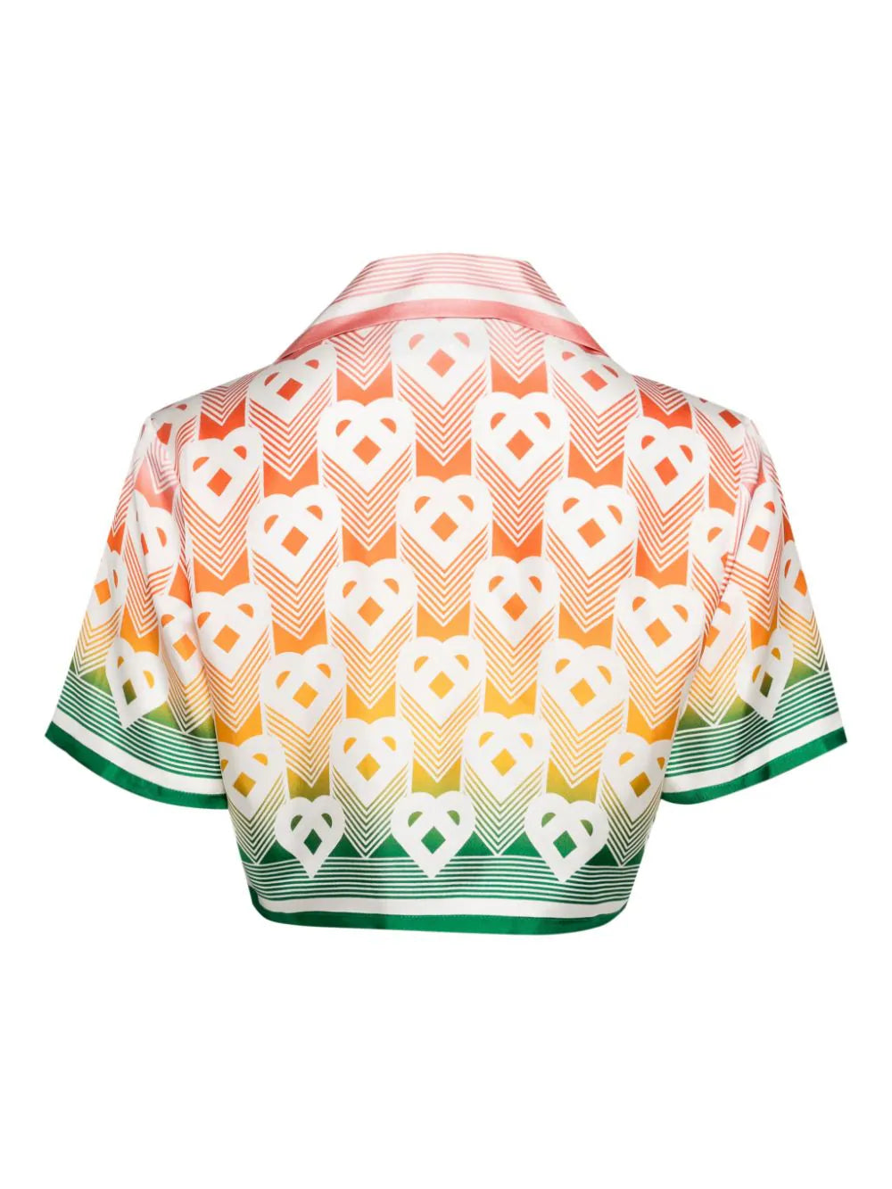 Casablanca top corto Gradient Heart Monogram