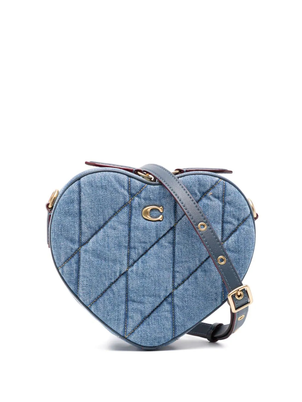 Coach bolsa crossbody de mezclilla Heart