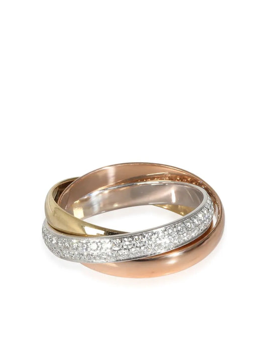 Cartier anillo Trinity en oro blanco de 18kt con diamante