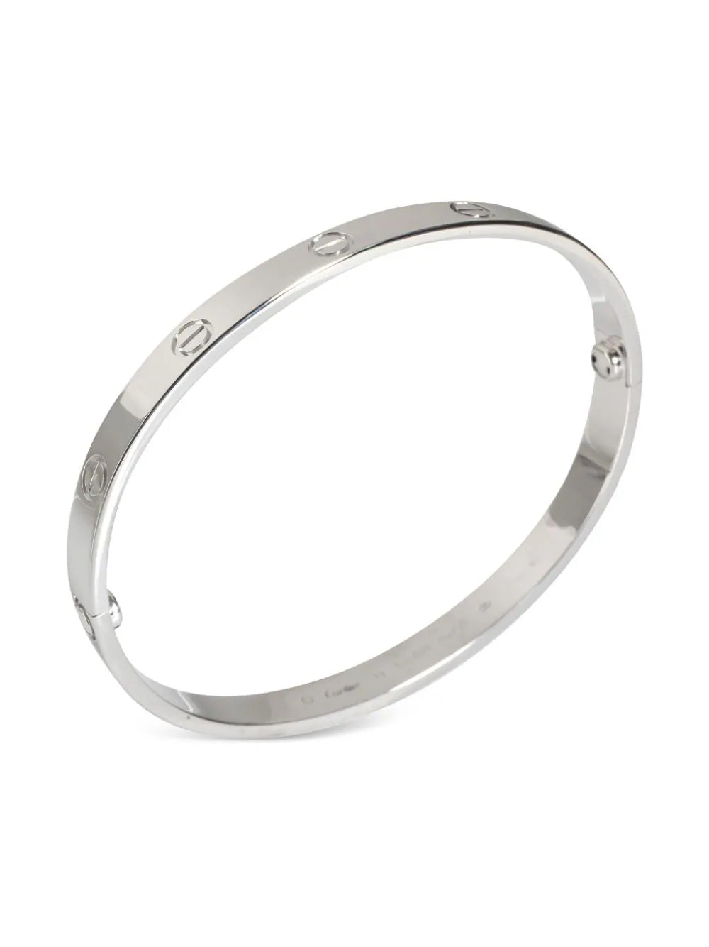 Cartier pulsera Love en oro blanco de 18kt