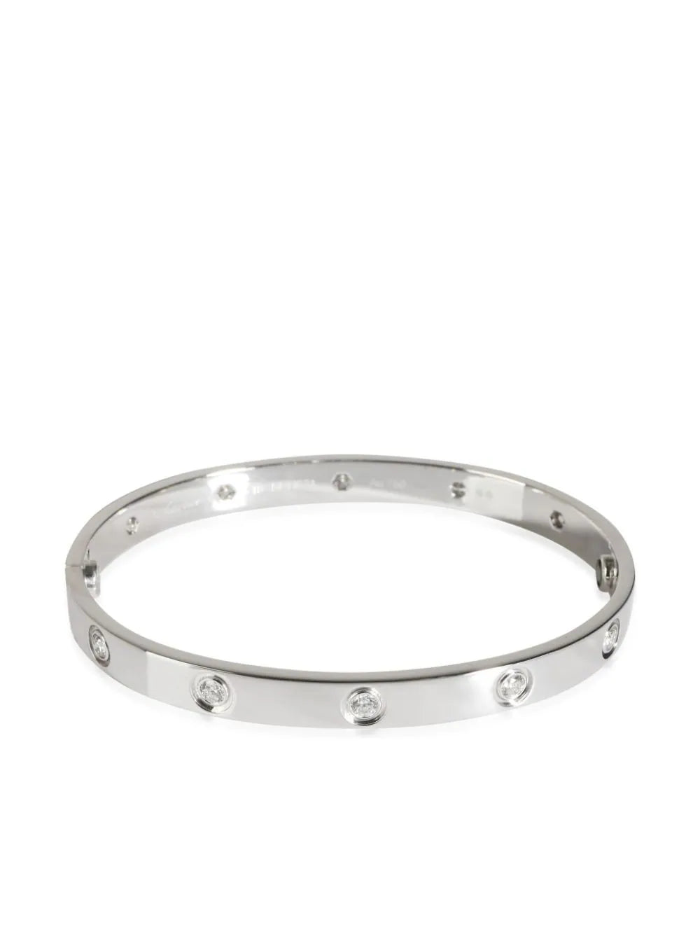 Cartier pulsera Love en oro blanco de 18kt