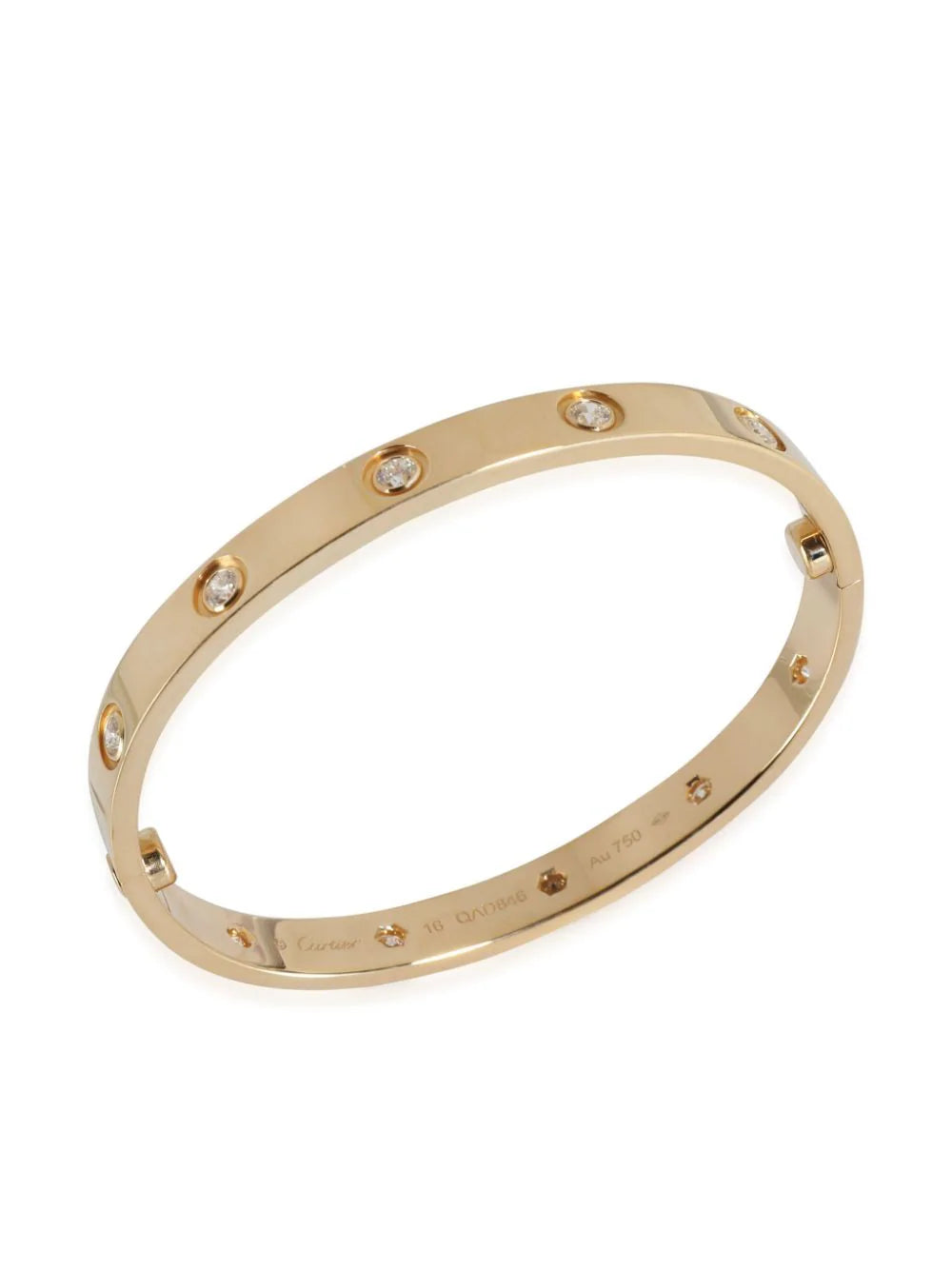 Cartier pulsera Love en oro amarillo de 18kt con diamantes