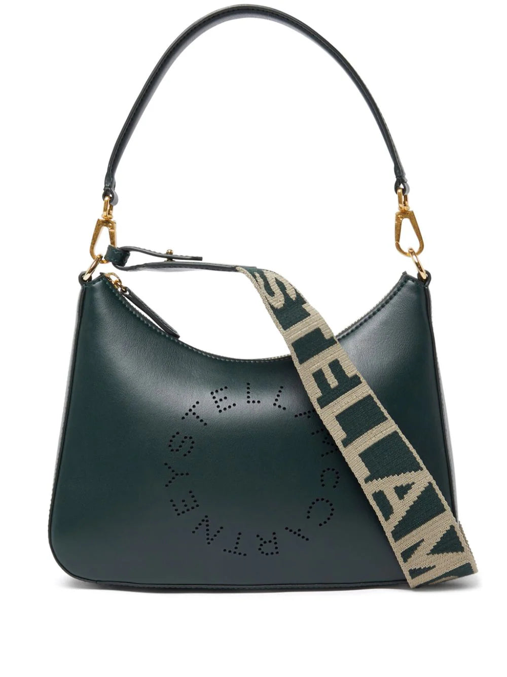 Stella McCartney bolsa de hombro con logo de perforaciones