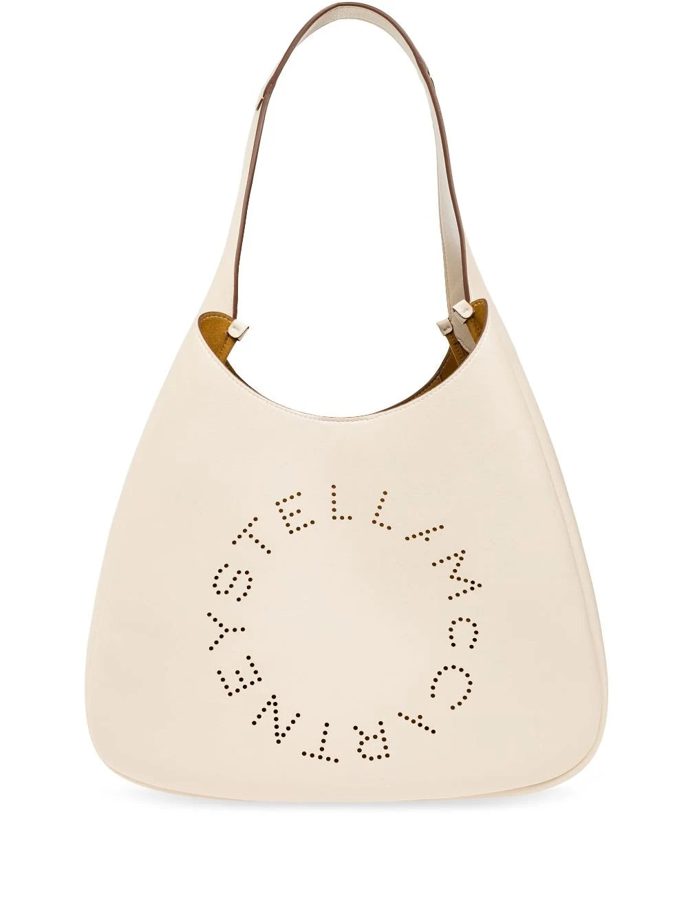 Stella McCartney tote con logo de perforaciones