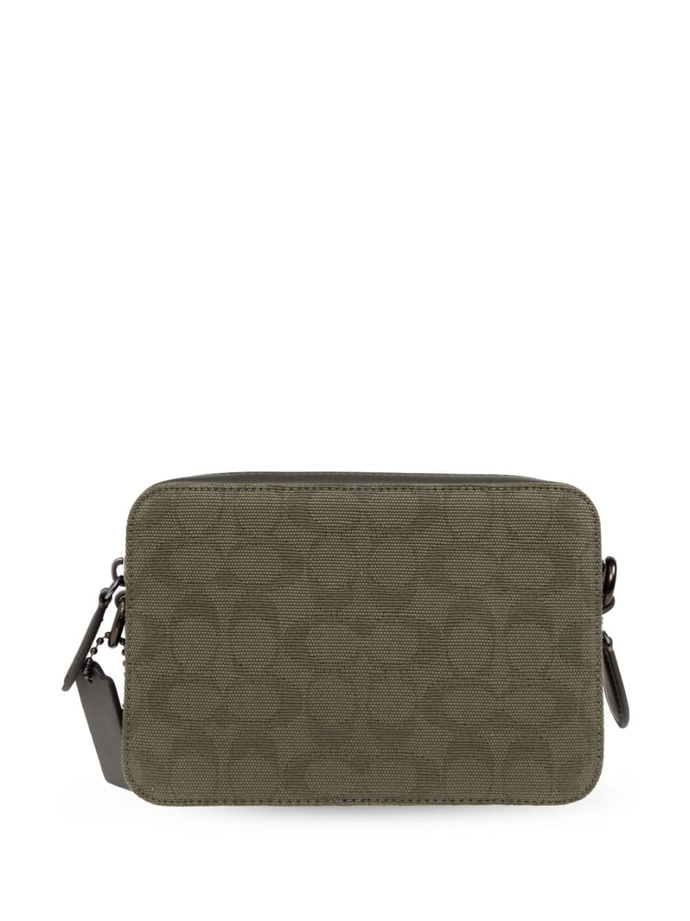 Coach bolsa de hombro con monograma estampado