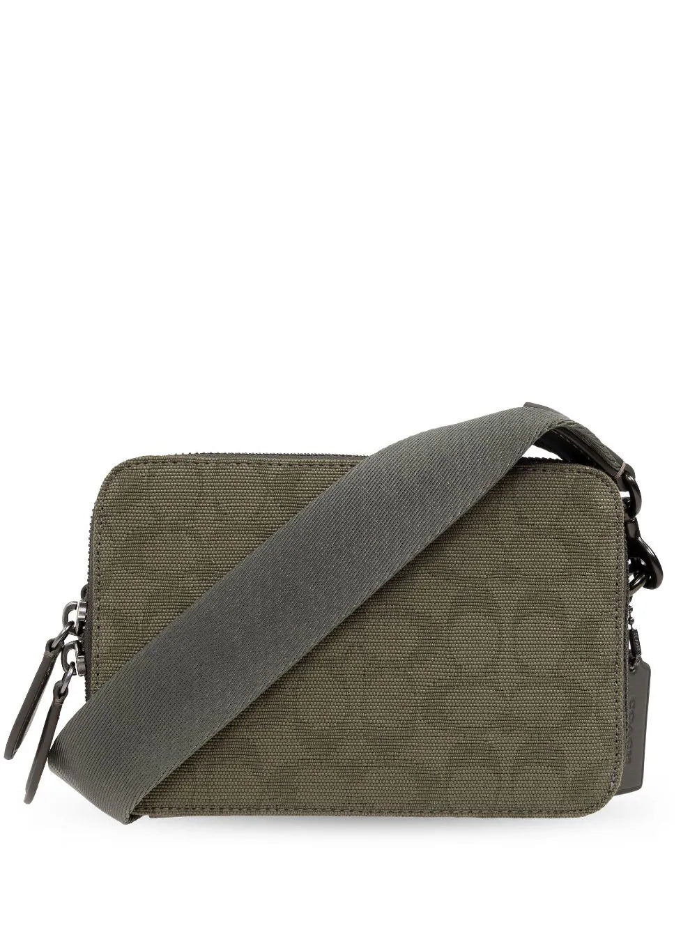 Coach bolsa de hombro con monograma estampado